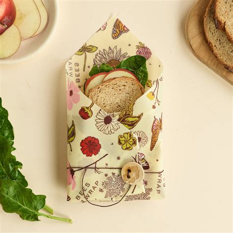 Bee's Wrap Vegan Sandwich Wrap - Meadow Magic | Plasticvrij | Zo Zero