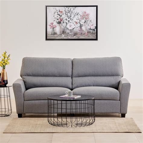 Buy Helios Piper Fabric 3-Seater Sofa - Coffee from Helios by Home ...