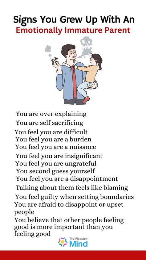 Signs you grew up with an emotionally immature parent – Artofit