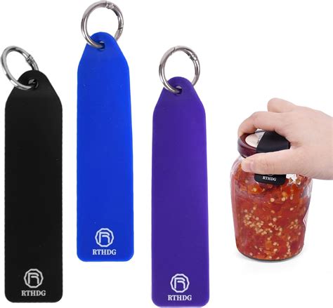 Amazon.com: Rubber Jar Opener Gripper Opener Keychain Silicone Jar ...