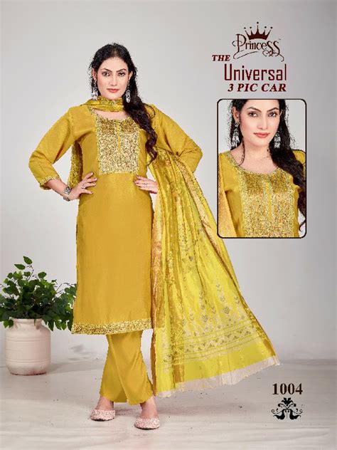 The universal by princess creation full stitch roman silk party wear ...