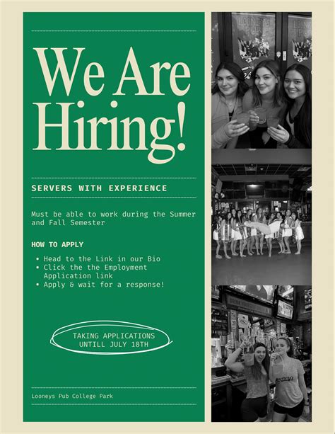 Looneys Pub | College Park | Come join our staff and be apart of the ...
