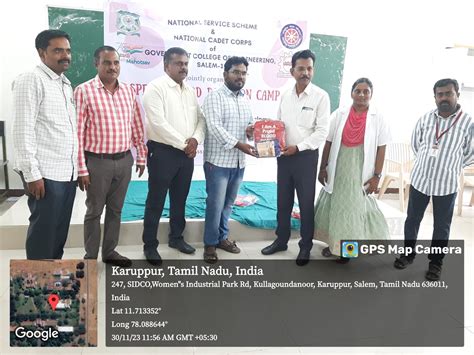 Special Blood Donation Camp at the GCE campus on 30.11.2023 | Gcesalem