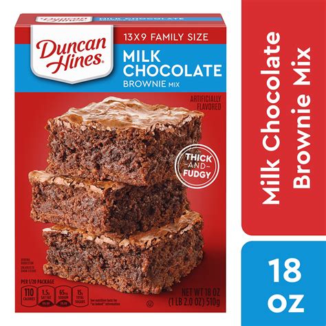 Duncan Hines Milk Chocolate Brownie Mix, 18 oz – Walmart Inventory ...