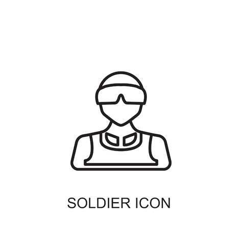 Soldier vector icon icon | Premium Vector