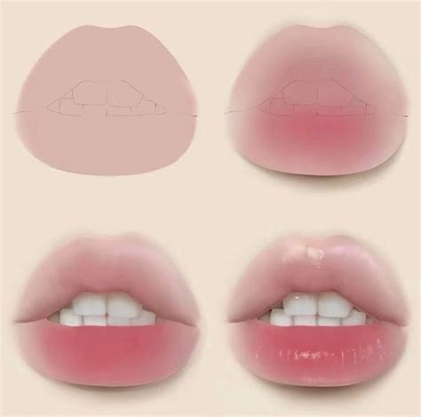 Image result for Lips Drawing Shading Tutorial