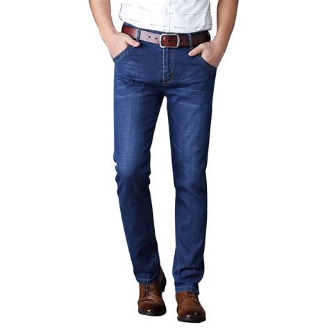 QHFBli Mens Lined Jeans Winter Warm Flannel Skinny Slim Fit Stretch ...