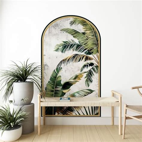 Livin'luxe Tropical Palm Leaf Wall Mural, Modern Botanical Design ...