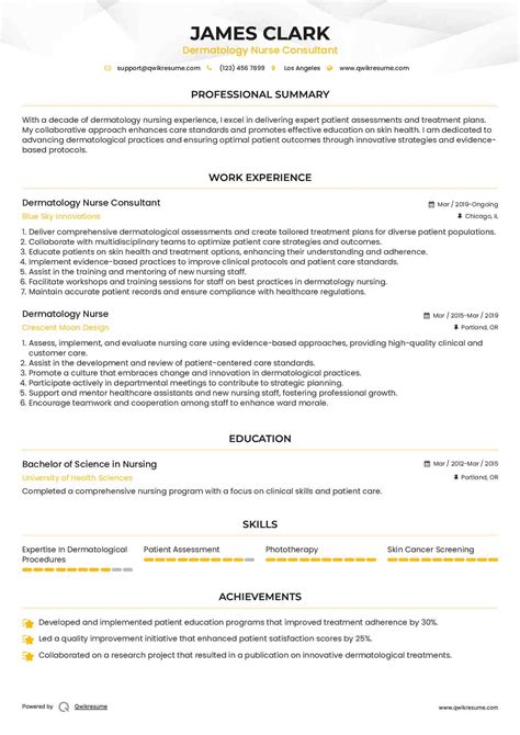 10+ Dermatology Nurse Resume Samples & Templates for 2025