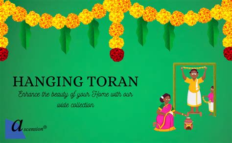 Ascension Leaf Swastik Design Ganesha Namah Toran Traditional Art ...