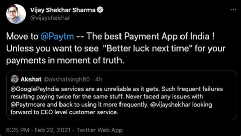 Paytm boss Vijay Sharma offers "CEO level customer support" to Google ...
