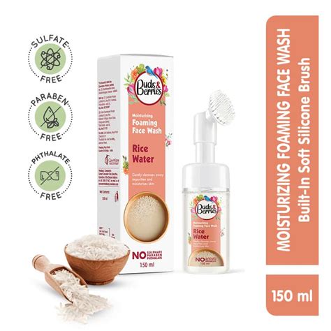 Buy BUDS & BERRIES MOISTURISING FOAMING RICE WATER PH BALANCED GENTLE ...