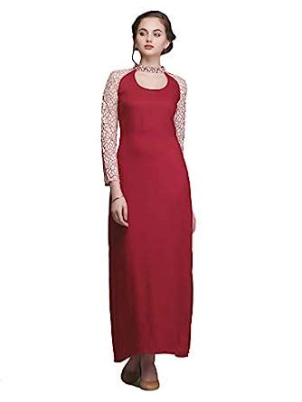 Buy Eavan Women's Maroon Maxi Dress - EA3316 at Amazon.in