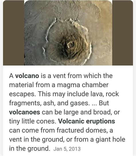 characterize of a volcano - Brainly.in