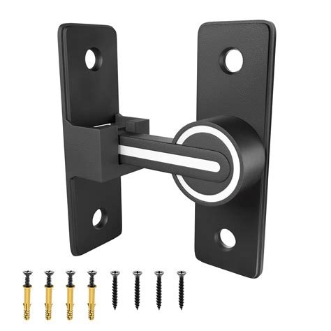 Buy Sliding Barn Door Lock, 90&180 Degree Gate Latches, Heavy Duty Gate ...