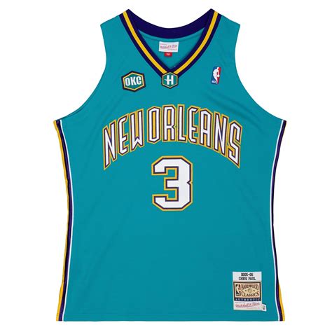 Mitchell & Ness Authentic Chris Paul New Orleans Hornets 2005-06 Jersey ...
