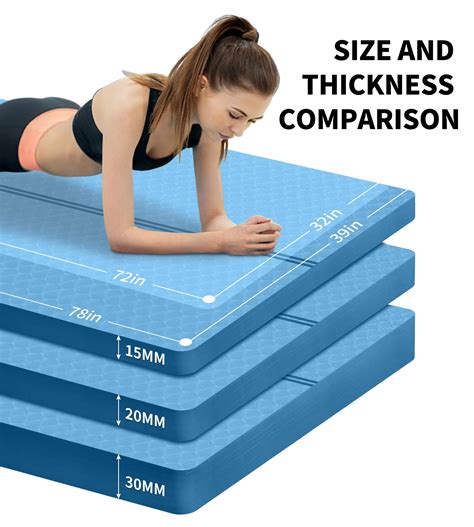 Snapklik.com : Nuveti Large Exercise Mat - 15mm/20mm/30mm Thick Yoga ...