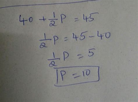 40+1/2p=45 transposition method - Brainly.in