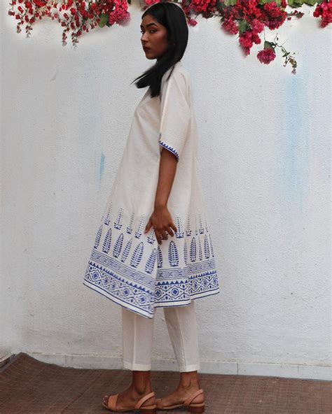 Buy Vasara Block printed Cotton Kurta Set | Kurta set women| Kurti set