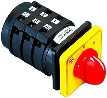 SALZER (L&T) 25A 61196 Cam Operated Rotary Switch S25 B13, 4 Pole ON ...