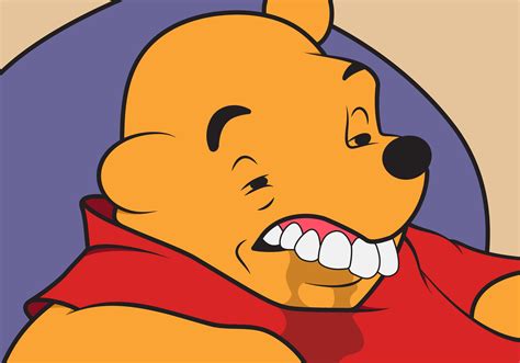 Drooling Winnie the Pooh Derp meme (re-artworked, 6000*4200) : r ...
