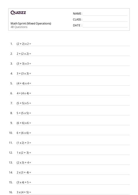 Image result for 3rd Grade Math Problems Mixed Operations