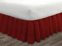 Fancy Burgundy Ruffle Bed skirt - Easy Fit — comfortbeddings-usa