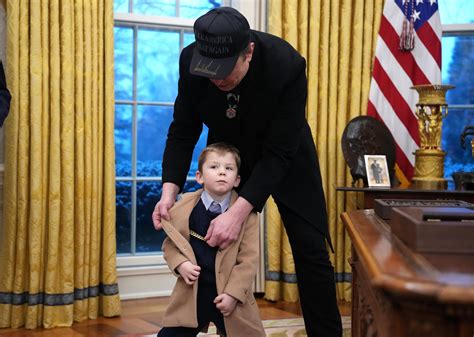 Elon Musk and Grimes' 'Adorable' 4-Year-Old Son Steals the Spotlight in the Oval Office