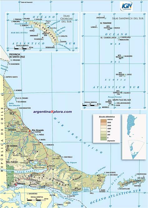 Tierra Del Fuego Mapa Mundi - Chile 2007 | Chile, South america ...