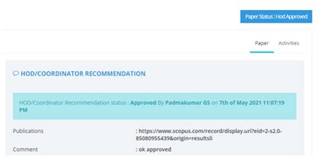 User Guide for HOD or Coordinator