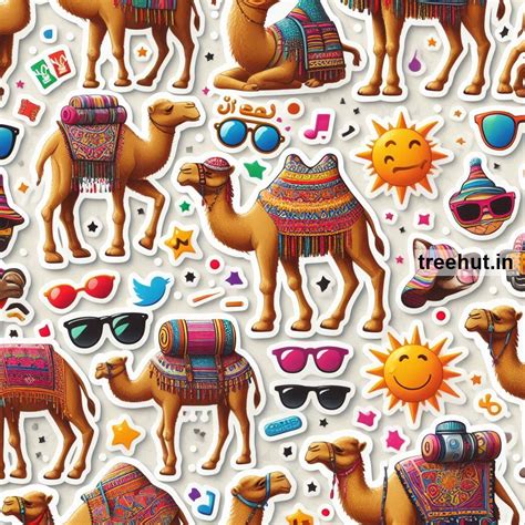 Printable Camel Stickers and 50 Desert Craft Activities for Kids ...