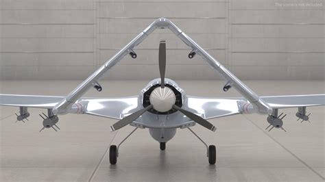 Bayraktar TB2 Unmanned Combat Aerial Vehicle 3D model | 3D Molier ...