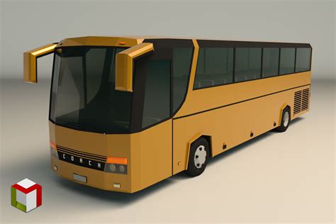 Low Poly Coach Bus 02 | AssetStore Price down information
