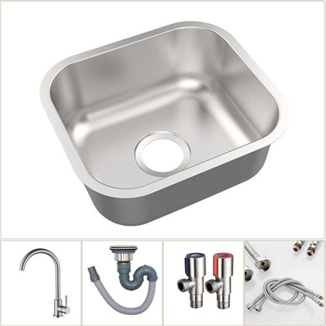 SMALL SIZE STAINLESS STEEL BALCONY KITCHEN HIDDEN SINGLE BOWL BAR SINK ...