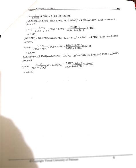 Regula Falsi Method Example Numerical Analysis 1 的图像结果