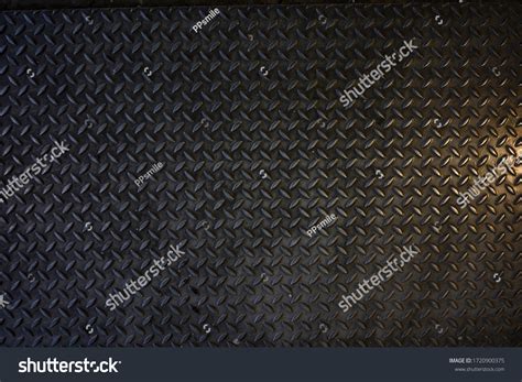 Seamless Metal Floor Plate Diamond Patternblack Stock Photo 1720900375 ...