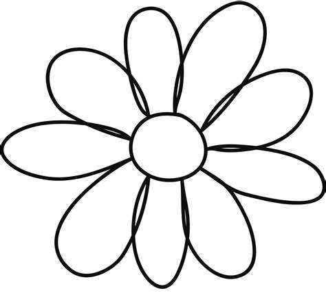 flower drawing template