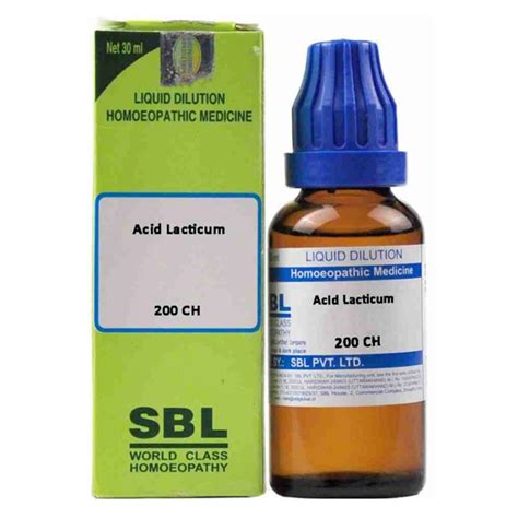 Buy SBL Acid Lacticum 200 CH Dilution, 30 ml | 19 Minutes Delivery ...