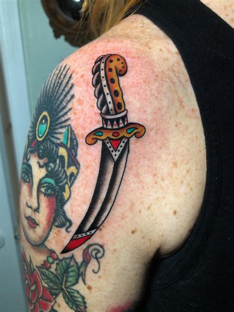 American Traditional Shoulder Cap Tattoo - Great Research