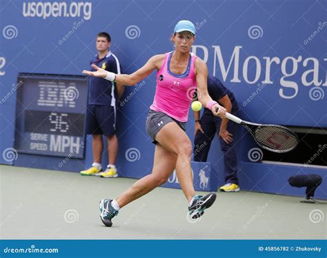 Professional Tennis Player Varvara Lepchenko during Fourth Round Match ...