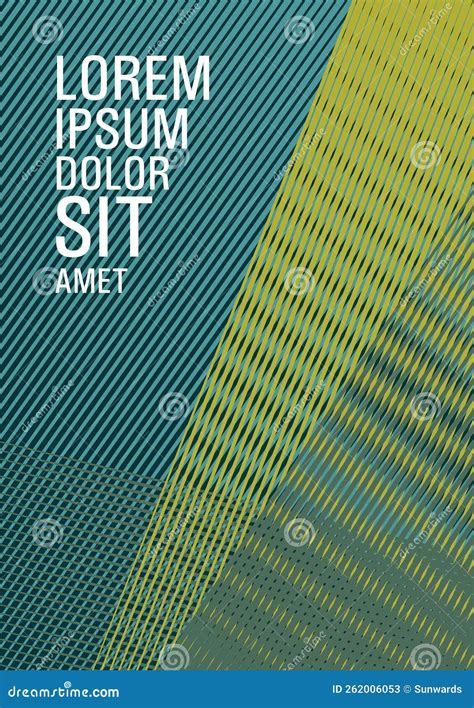 Brochure Cover Page Layout Geometric Vector Design. Digital Stylish ...