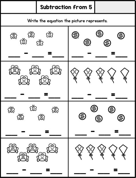 Math Subtraction Worksheets 的图像结果
