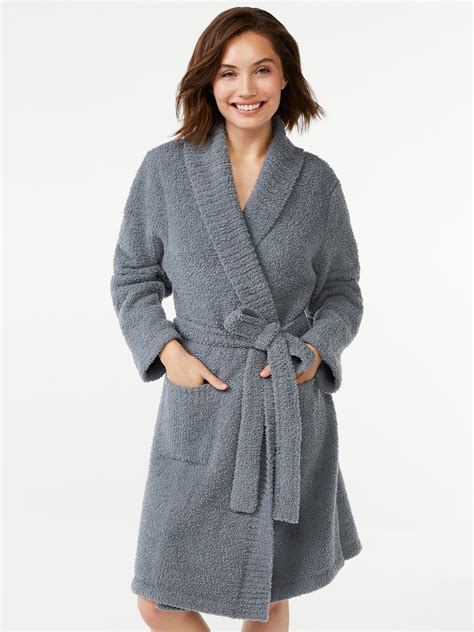 Joyspun Women's Sweater Knit Robe, Sizes up to 3X - Walmart.com