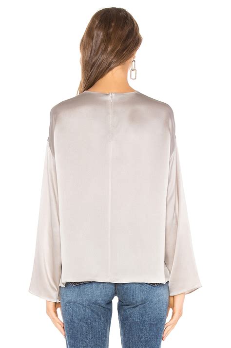 Vince Flowy Blouse in Sandstone | REVOLVE