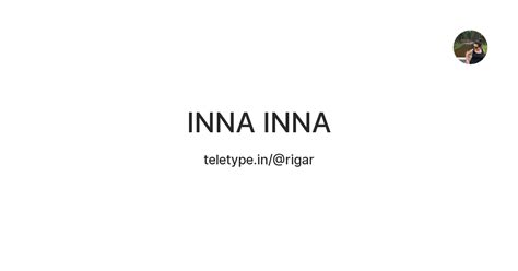 INNA INNA — Teletype