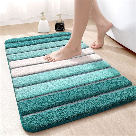 "OEAKAY Non-Slip Absorbent Bath Mat, 20""x32"" Washable Bathroom Rug ...