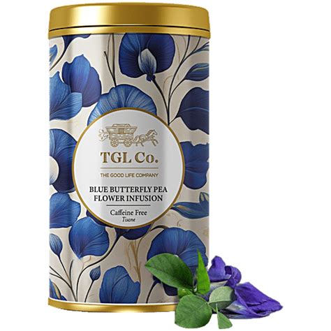 Buy TGL Co. Blue Butterfly Pea Flower Infusion - Caffeine Free Tisane ...