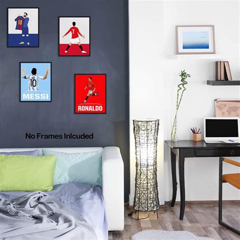 Buy Cristiano Ronaldo and Lionel Messi Wall Art, World Cup Posters ...