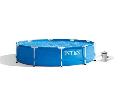 Buy Intex 28202UK 10ft x 30in Metal Frame Swimming Pool with Filter ...