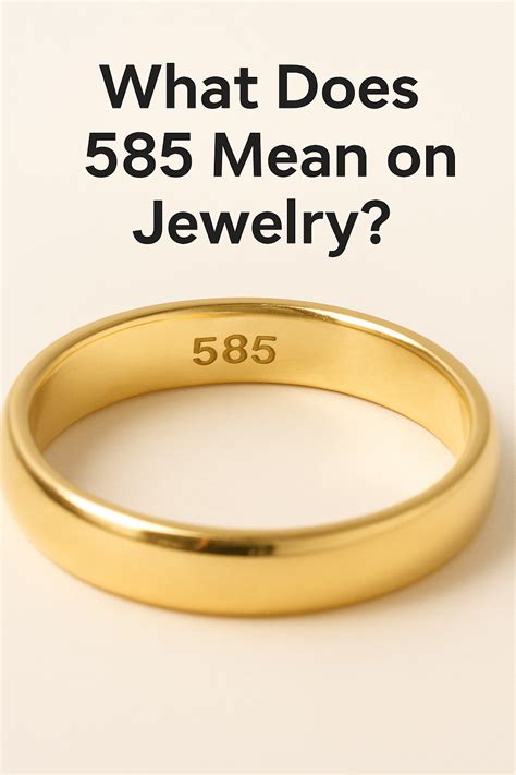 What Does 585 Mean on Jewelry? Gold Purity Explained- Entrepreneurship Life
